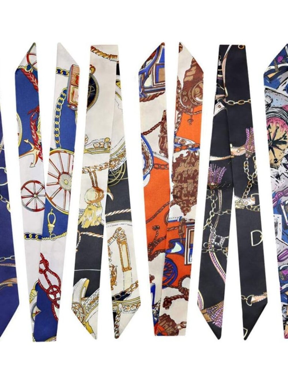 2/6/10Pack Scarf Bags for Women Handbag Scarfs Band Hair Neck Scarves Fashion Gi